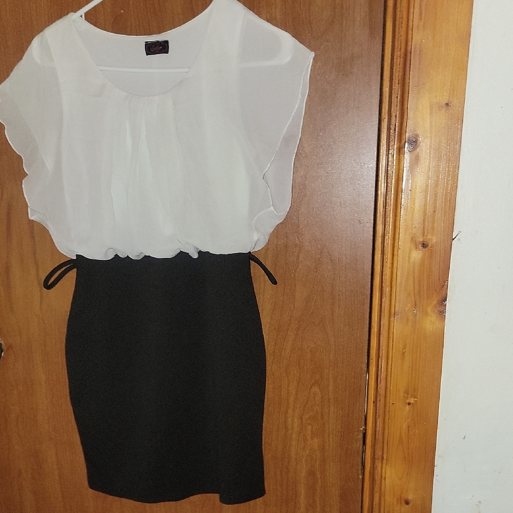 Stylish Two-Tone Dress